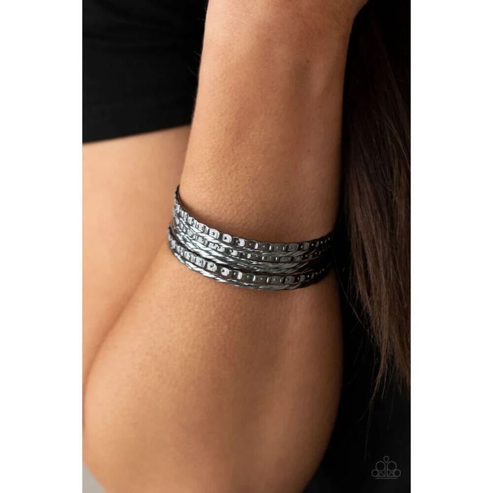 Back-To-Back Stacks Black Bracelet (143)